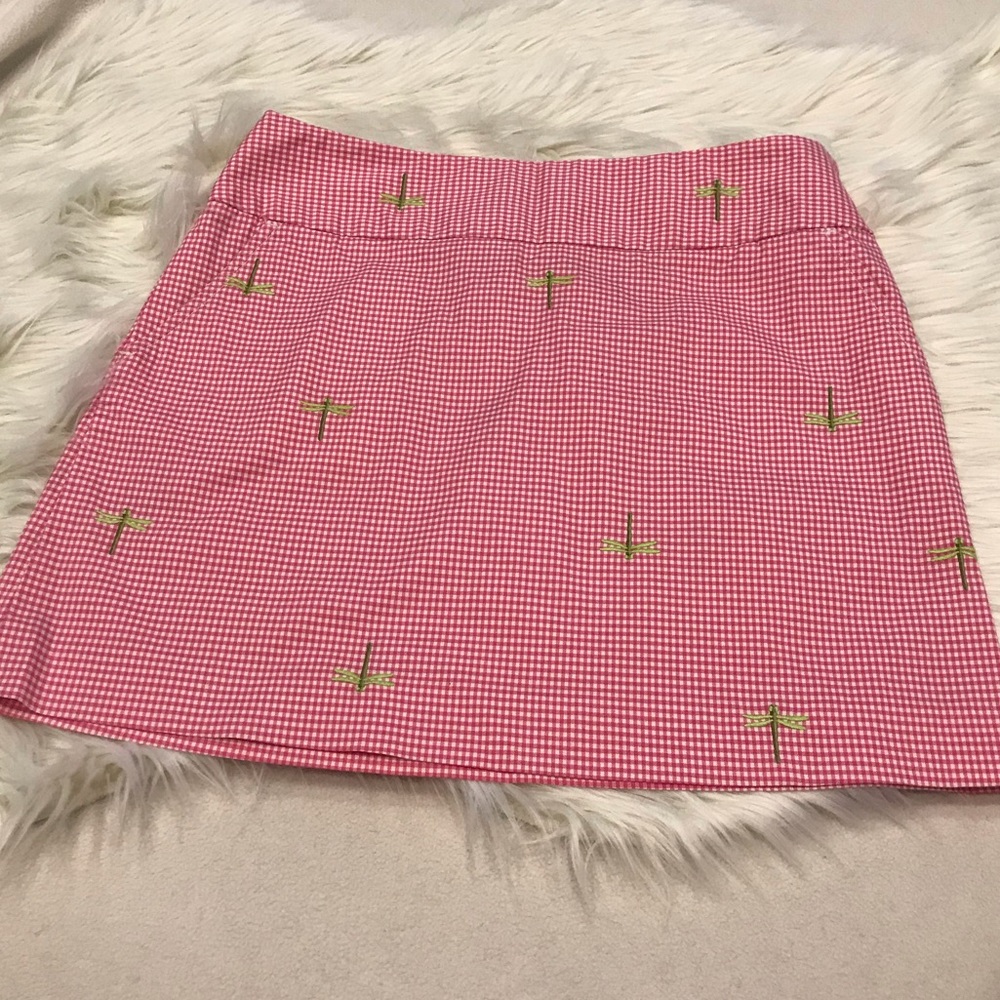 J Crew Gingham Dragonfly skirt - Picture 2 of 5